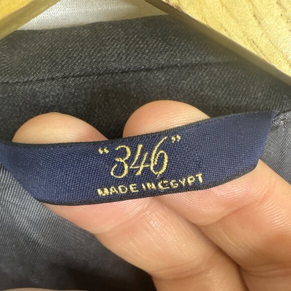 Brooks Brothers 346 charcoal Gray stretch wool blazer 44R Egypt classic 2 button - Picture 4 of 8